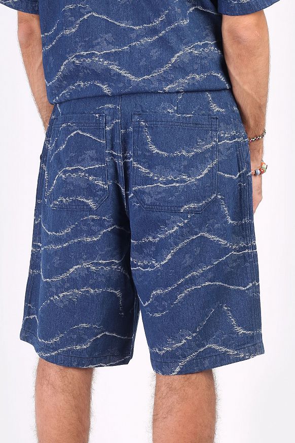 Мужские шорты FrizmWORKS Wave Denim Bermuda Short (SSPT046-indigo) - фото 4 картинки
