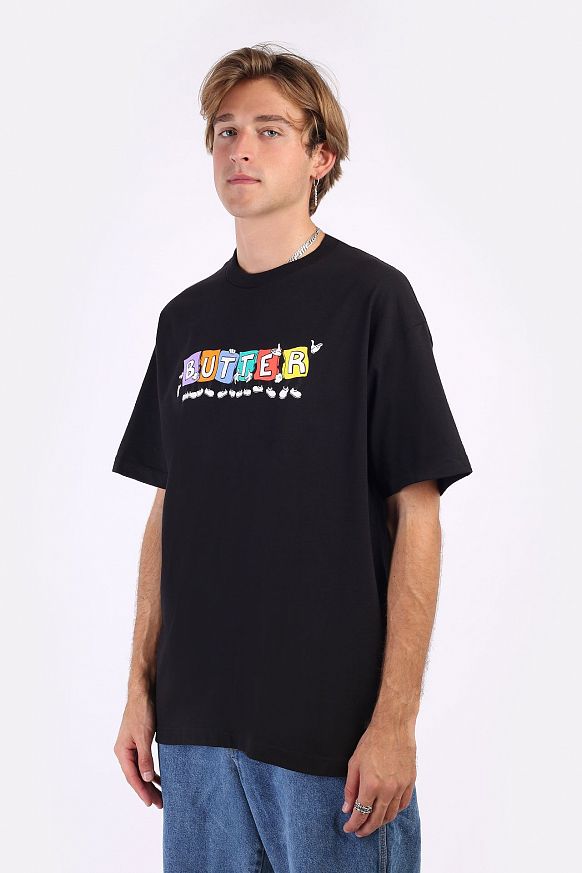 Мужская футболка Butter Goods Beanbag Tee (BEANBAG TEE-black)