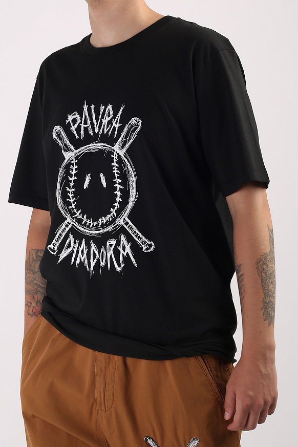 Мужская футболка Diadora Paura Logo T-Shirt (DR502176766-black) - фото 5 картинки