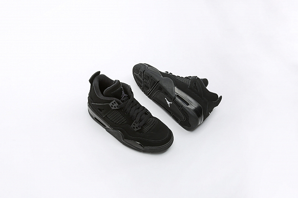 Женские кроссовки Jordan 4 Retro (GS) (408452-010) - фото 2 картинки