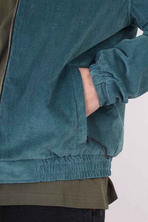 Мужская куртка Butter Goods Lodge Cord Reversible Jacket (Lodge-teal/sand) - фото 4 картинки