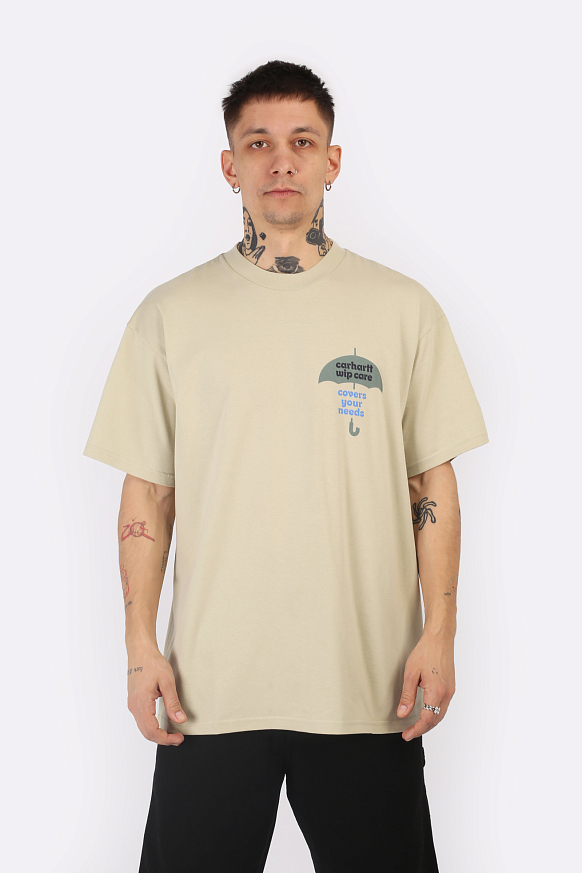 Мужская футболка Carhartt WIP S/S Covers T-Shirt (I033165-beryl) - фото 2 картинки