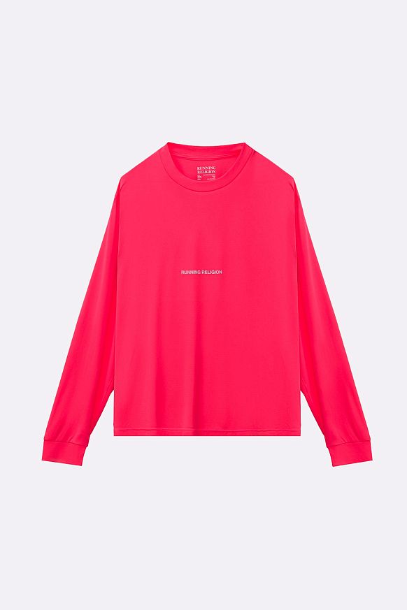 Мужской лонгслив Running Religion LINE LOGO LONGSLEEVE (LINE LOGO LONGSLEEVE pink)