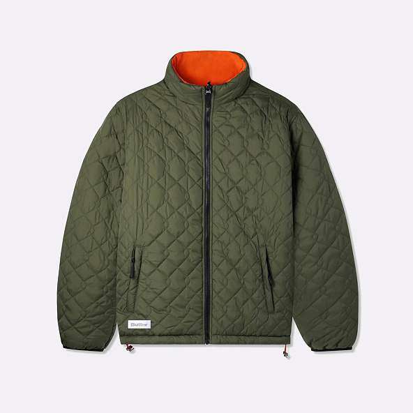 Куртка Butter Goods Reversible Puffer Jacket Army/Orange