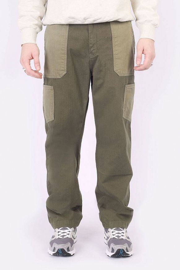 Мужские брюки Uniform Bridge 4 Pocket Fatigue Pants (4 Pocket pants-olive) - фото 4 картинки