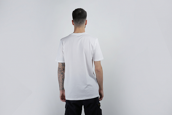 Мужские футболки Carhartt WIP Standard Crew Neck T-Shirt 2 Pack (I020460-white/grey) - фото 5 картинки