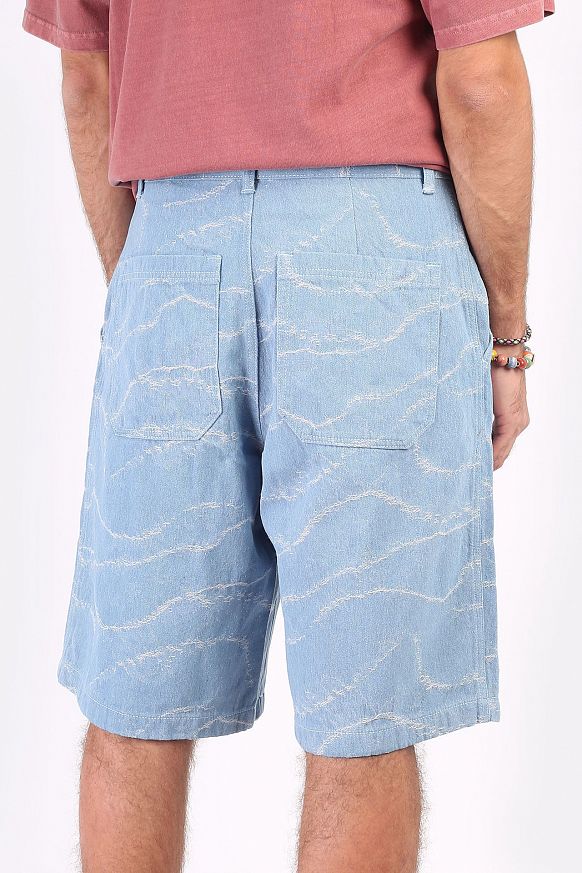 Мужские шорты FrizmWORKS Wave Denim Bermuda Short (SSPT045-light blue) - фото 5 картинки