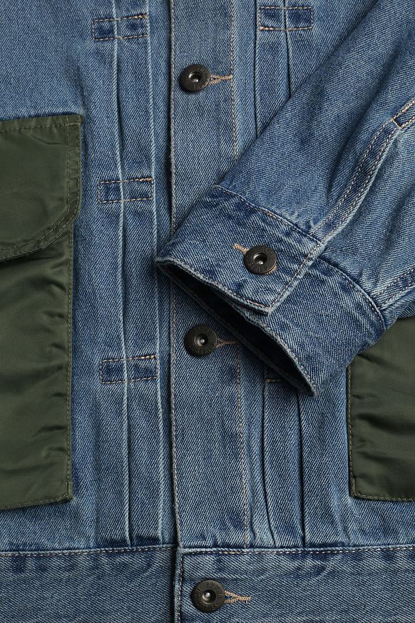 Мужская куртка Alpha Industries Denim Jacket (MJD55000C1-replica blue) - фото 5 картинки