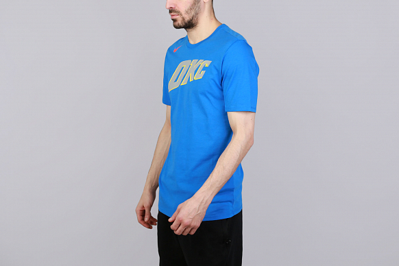 Мужская футболка Nike Oklahoma City Thunder City Edition (890861-403) - фото 4 картинки