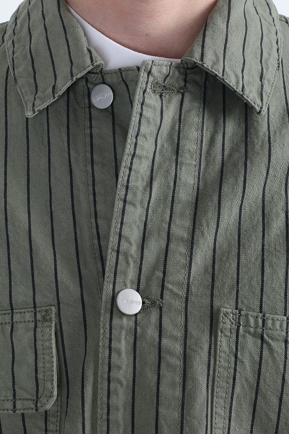 Мужская куртка Carhartt WIP Trade Michigan Coat (I029105-green/black) - фото 2 картинки