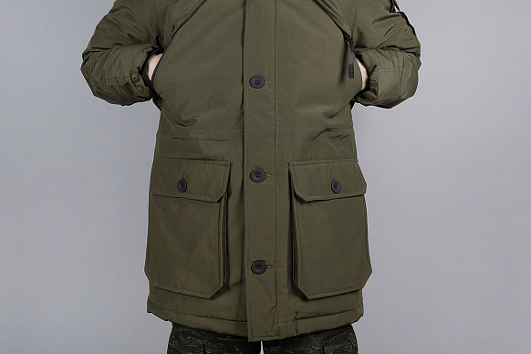 Мужской пуховик Penfield Hoosac FF Jacket (111026218-dark-olive) - фото 4 картинки