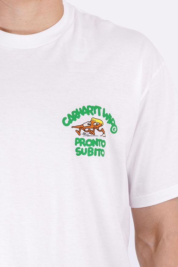 Мужская футболка Carhartt WIP S/S Pronto T-Shirt (I035195-white) - фото 5 картинки