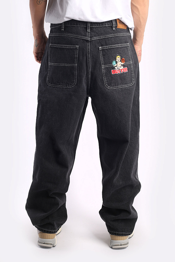 Мужские джинсы Butter Goods World Peace Denim Jeans (World Peace-washer blk) - фото 5 картинки