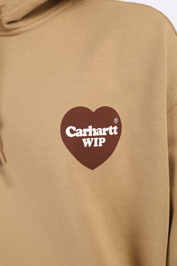 Мужская толстовка Carhartt WIP Hooded Heart Sweat (I032168-brown) - фото 6 картинки