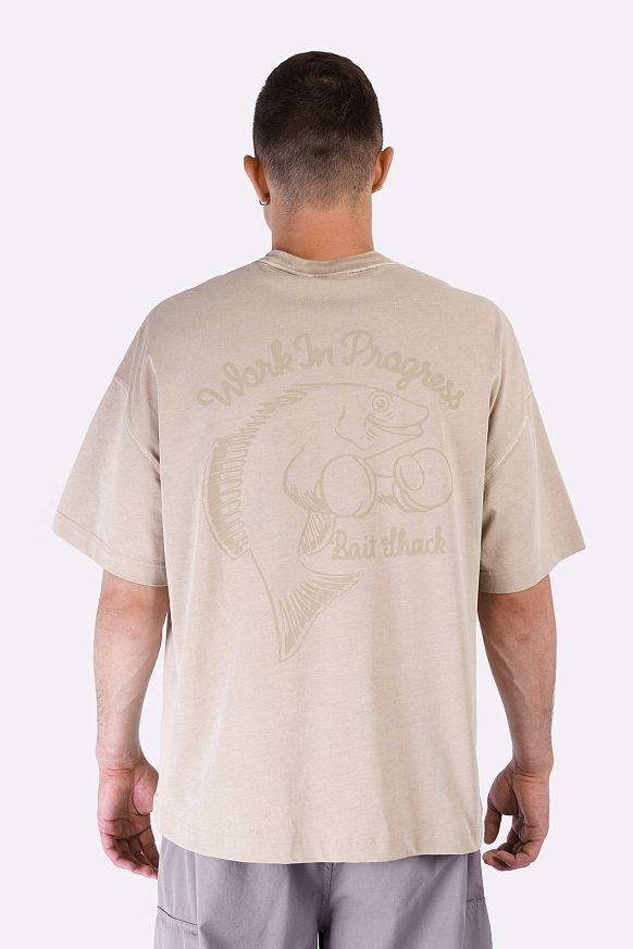 Мужская футболка Carhartt WIP S/S Bait Shack T-Shirt (I034660-wall garm dyed) - фото 5 картинки