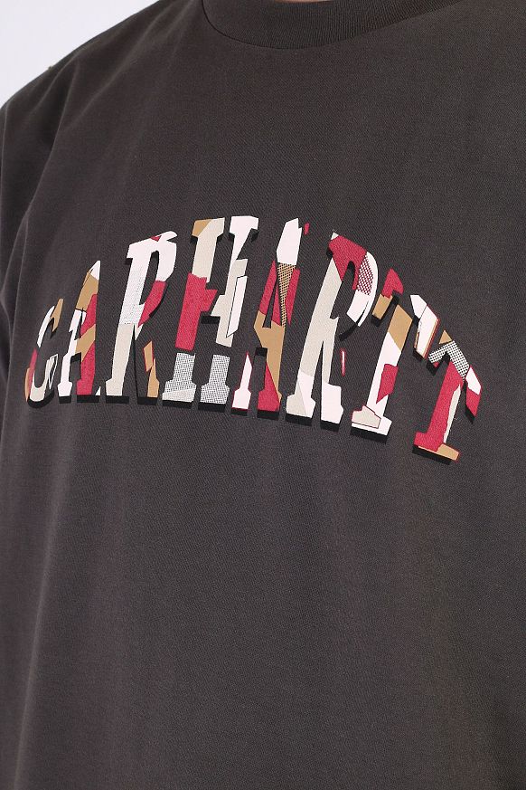 Мужская футболка Carhartt WIP S/S Dome Script T-Shirt (I029981-stormcloud) - фото 2 картинки