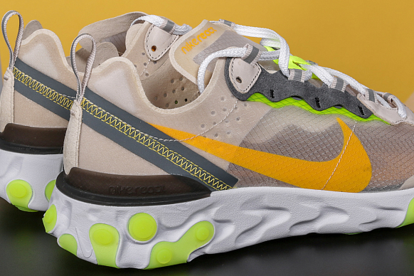 Мужские кроссовки Nike React Element 87 (AQ1090-101) - фото 4 картинки