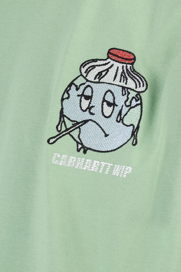 Мужская футболка Carhartt WIP S/S III World T-Shirt (I029058-green) - фото 2 картинки