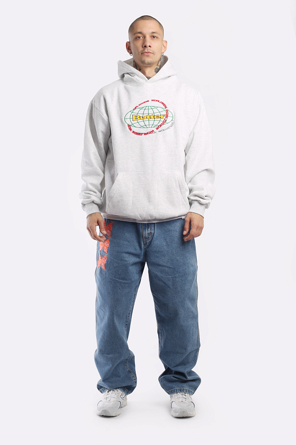 Мужская толстовка Butter Goods Geo Pullover Hood (Geo Pullover-ash grey) - фото 7 картинки