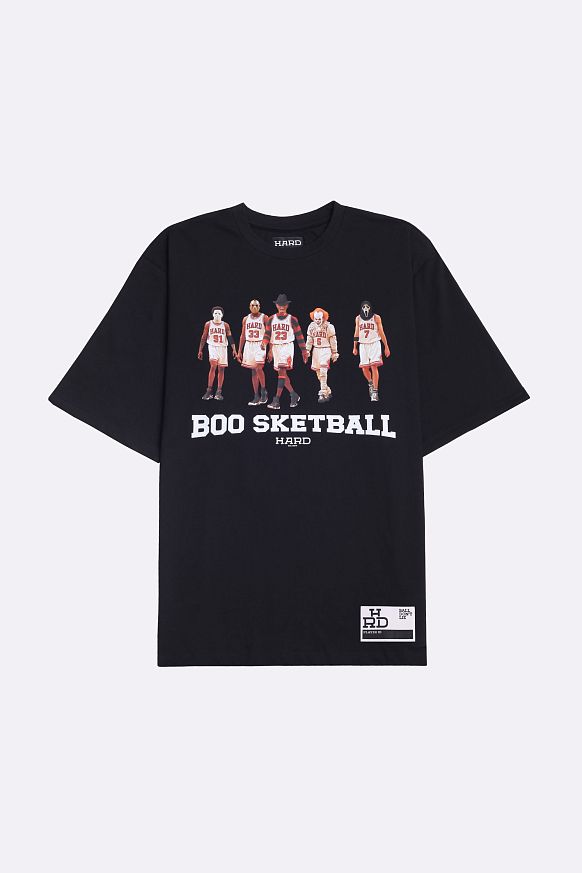Мужская футболка Hard Boo Sketball (Hard-tee-bask-blk)