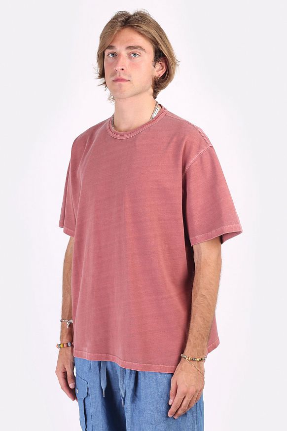 Мужская футболка FrizmWORKS OG Pigment Dyeing Half Tee (FZWOGTS006-pink) - фото 2 картинки