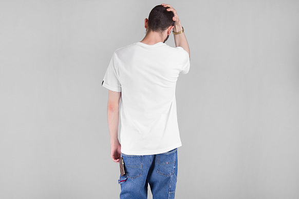 Мужская футболка Undftd 5 Strikes Free Wheel Tee (5900925-white) - фото 4 картинки