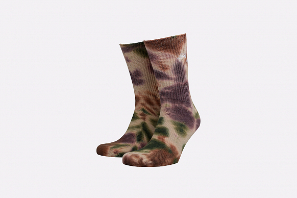 Мужские носки Stussy Tie Dye Socks (138661-olive)