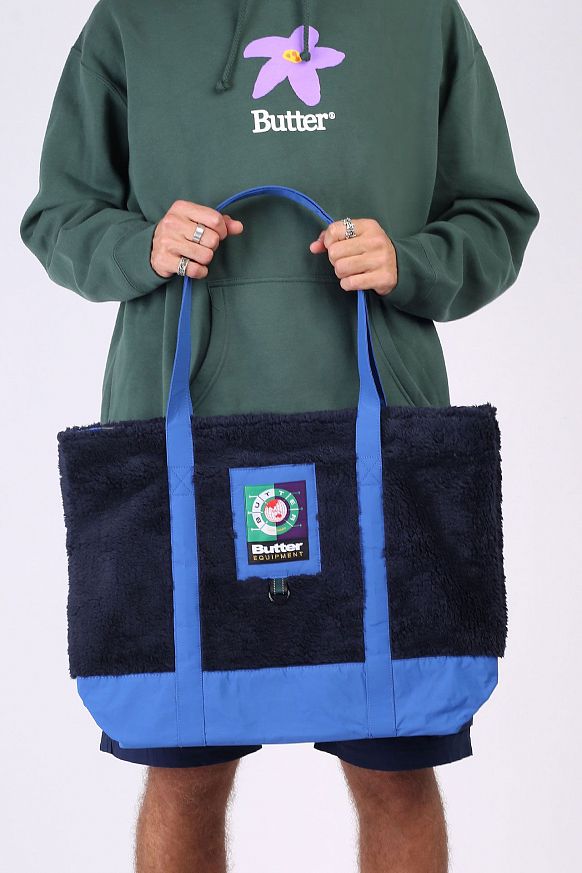 Сумка Butter Goods High Pile Tote Bag (HIGH PILE BAG-navy) - фото 3 картинки