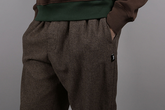 Мужские брюки Stussy Tweed Beach Pant (116359-brown) - фото 2 картинки