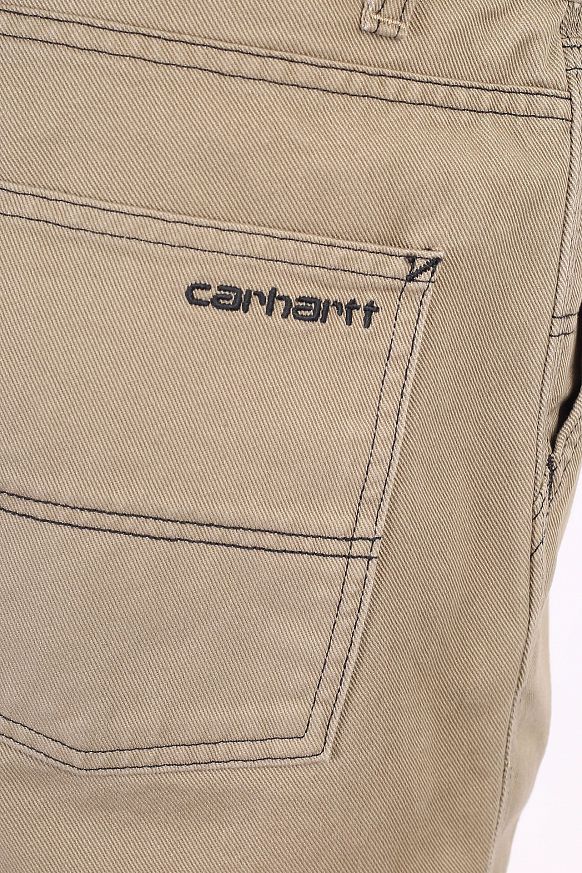 Мужские брюки Carhartt WIP Double Front Pants (I029770-tanami) - фото 7 картинки