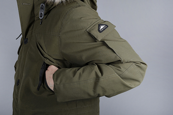 Мужской пуховик Penfield Hoosac FF Jacket (111026218-dark-olive) - фото 3 картинки