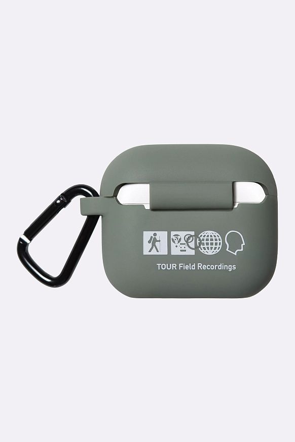 Чехол ap3 Carhartt WIP Tour Airpods Case (I034916-sm green/grey AP3) - фото 2 картинки