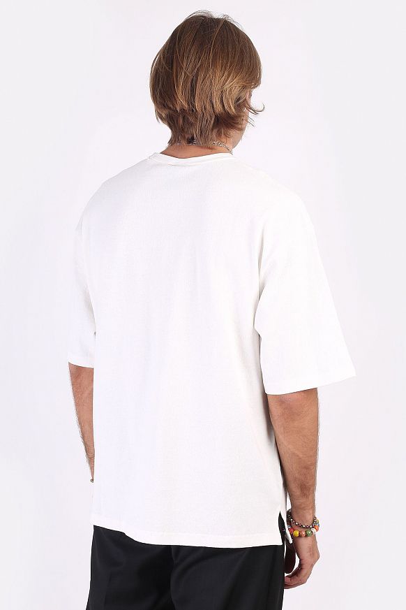 Мужская футболка FrizmWORKS Grizzly Navy Tee (SSTS063-white) - фото 4 картинки