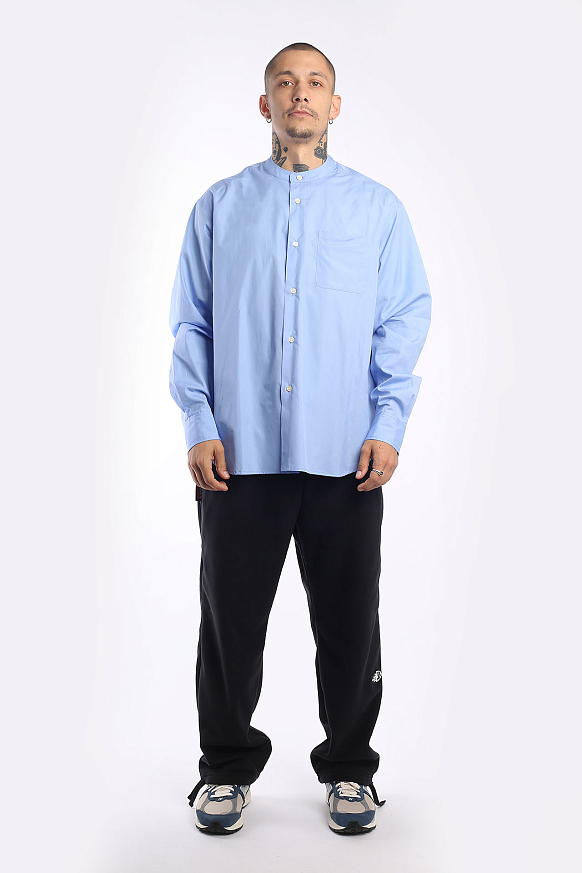 Мужская рубашка Hombre Nino Band Color Shirt (0231-SH0005-blue) - фото 8 картинки