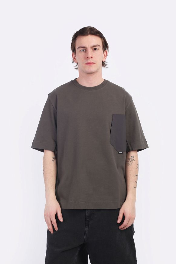 Мужская футболка KRAKATAU FALCON Oversize T-Shirt (Tm116-513-тём-елов) - фото 7 картинки
