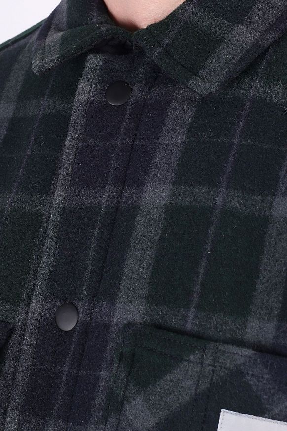 Мужская куртка Carhartt WIP Blaine Jacket (I029478-bl check grove) - фото 2 картинки