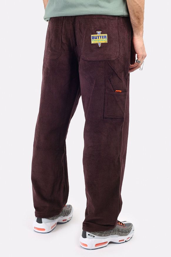 Мужские брюки Butter Goods High Wale Cord Work Pants (PANTS-dusty plum) - фото 2 картинки