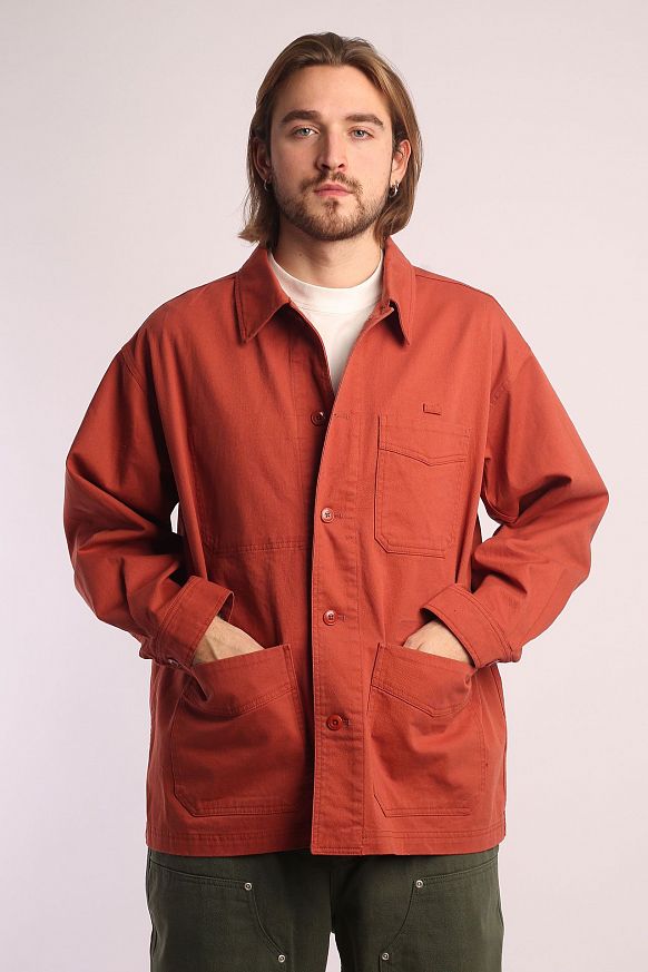 Мужская куртка FrizmWORKS French Work Jacket (FWOT035-orange) - фото 2 картинки