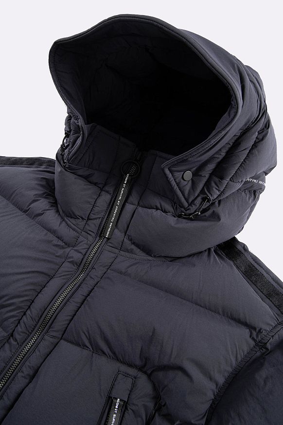 Мужская куртка KRAKATAU ROOK Hooded Puffer Jacket (Qm559-2-rook-тем-сер) - фото 2 картинки