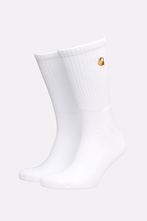 Мужские носки Carhartt WIP Chase Socks (I029421-white/gold)
