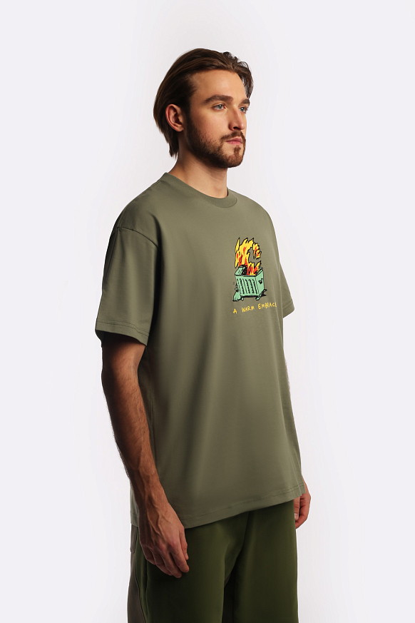 Мужская футболка Carhartt WIP S/S Warm Embrace T-Shirt (I032390-green) - фото 3 картинки