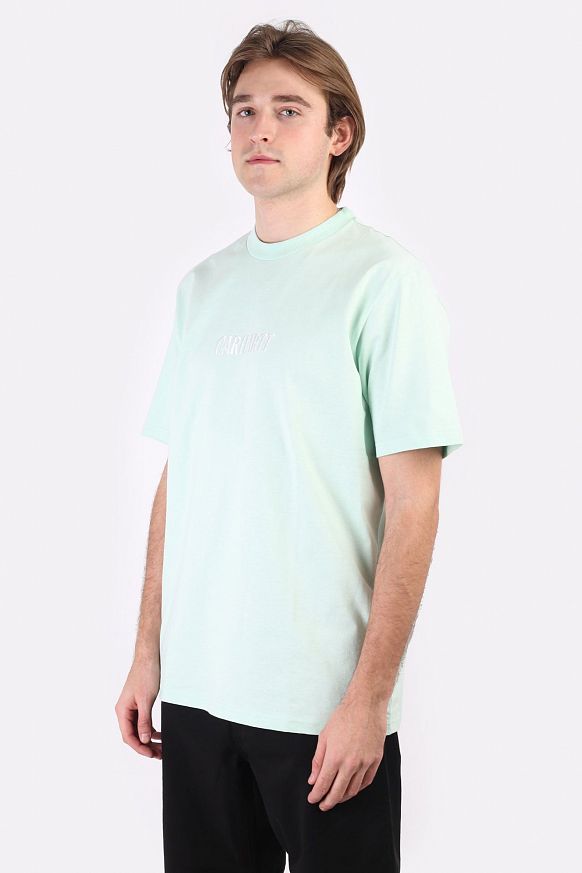 Мужская футболка Carhartt WIP S/S Multi Star Script T-Shirt (I030198-white) - фото 4 картинки