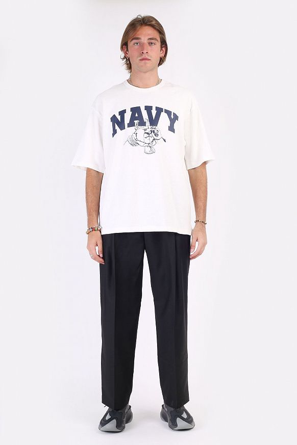 Мужская футболка FrizmWORKS Grizzly Navy Tee (SSTS063-white) - фото 6 картинки