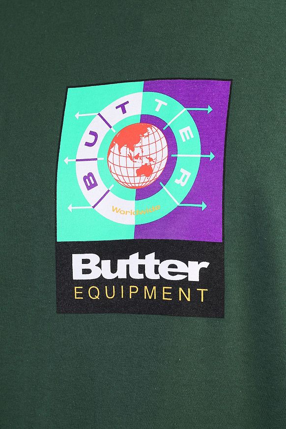 Мужская футболка Butter Goods Navigate Tee (NAVIGATE TEE-frt green) - фото 2 картинки