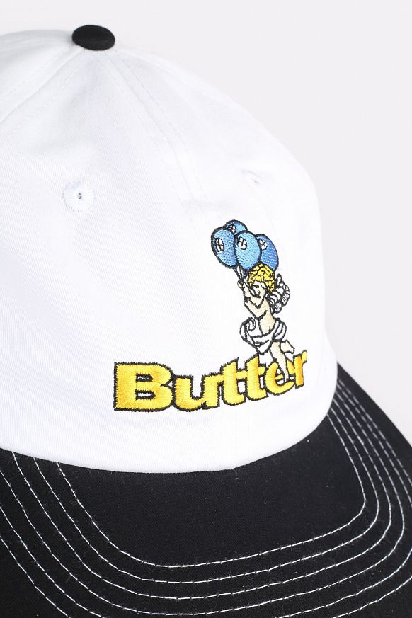Мужская кепка Butter Goods Balloons Logo 6 Panel Cap (Balloons white/black) - фото 2 картинки