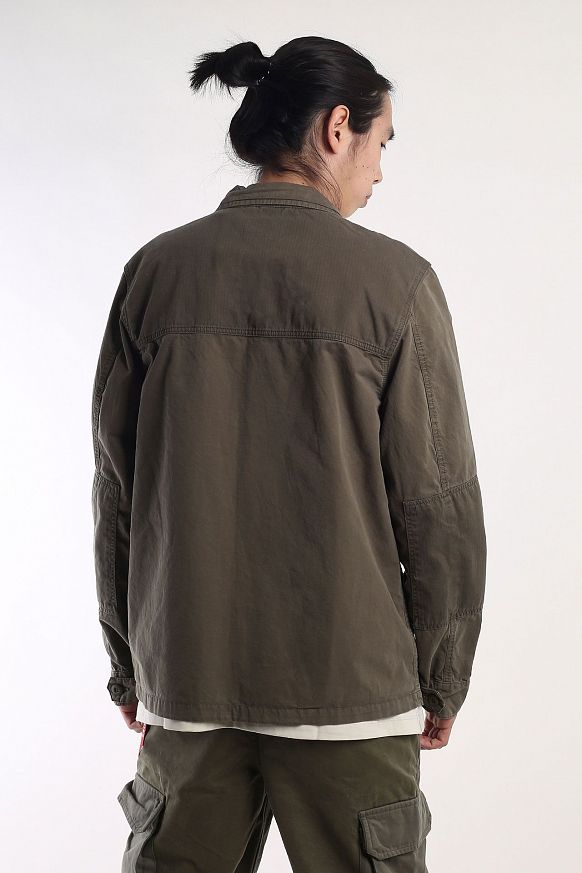 Мужская куртка Alpha Industries Contrast Shirt Jacket (MJC53003C1OG1107grn) - фото 7 картинки