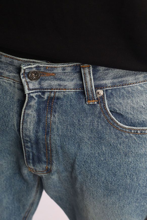 Мужские брюки FrizmWORKS Originals Garments Denim Pants (FZWOGPT012-blue) - фото 2 картинки