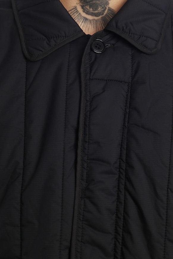 Мужская куртка Hombre Nino Stripe Quilting Jacket (0222-JK0005-black) - фото 3 картинки