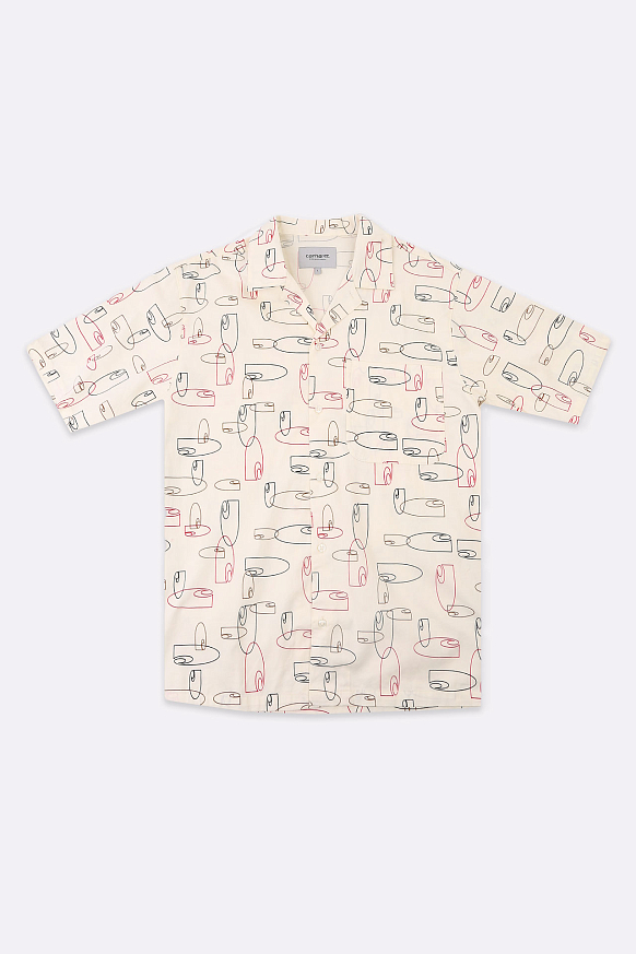 Мужская рубашка Carhartt WIP S/S Sumor Shirt (I031661-outline print)