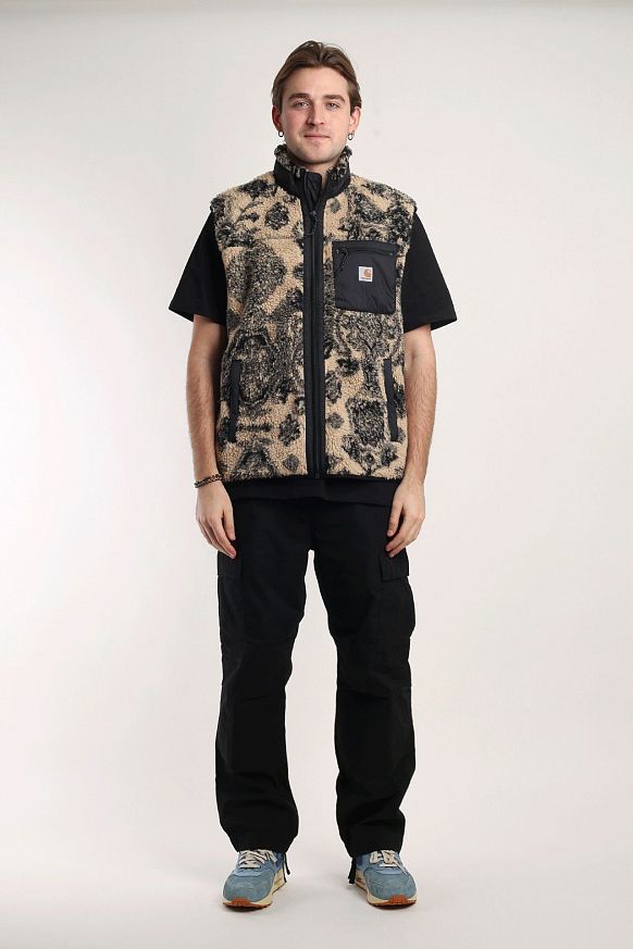 Мужской жилет Carhartt WIP Prentis Vest Liner (I026719-brown/black) - фото 8 картинки
